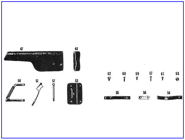 BROOMHANDLE MAUSER C96 PISTOL PARTS. Ref. #F3a